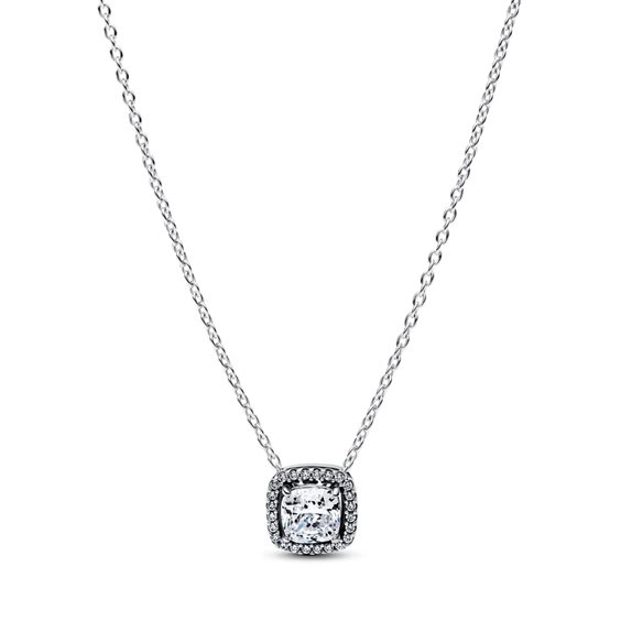 Collana Pandora Donna --- in Argento Cubic Zirconia 393560C02-45 - 393560C02-45